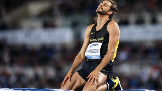 Gianmarco Tamberi of Italy disappointed during the men's high jump at the Golden Gala meeting (Iaaf Diamond League event) at the Olympic stadium in Rome, Italy, 02 June 2016. ANSA/ANGELO CARCONI