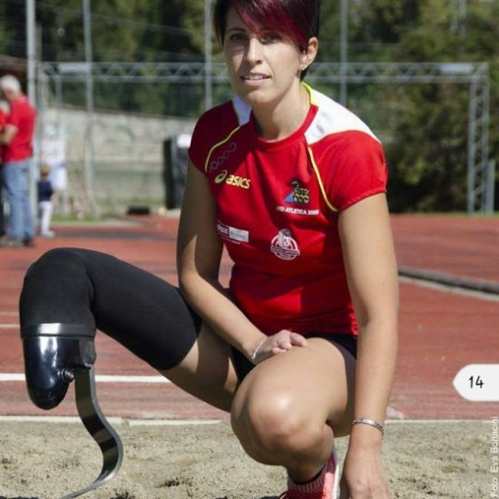 La  paralimpica Daniela Pierri testimonial della mattinata di sport integrato  con 200 fra studenti e disabili