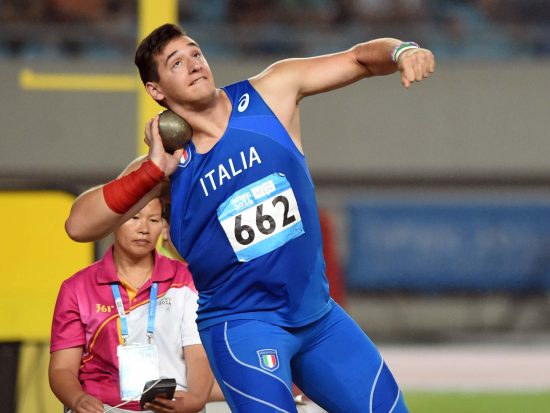 Najing, 24 Agosto 2014 NANJING2014 YOUTH OLYMPIC GAMES YOG2014,#nanjing2014yog., #Italyteam nella foto : ATLETICA Getto del peso Fabbri foto Augusto Bizzi