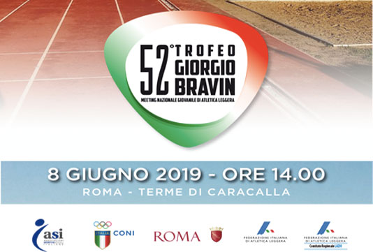 Sabato la 52° edizione del Trofeo Giorgio Bravin a Roma
