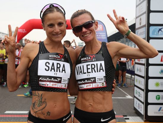 Monza 15/09/2018  Monza21 Half Marathon,FollowYourPassion,Nella foto: Sara Dossena e Valeria Straneo - foto di Giancarlo Colombo/A.G.Giancarlo Colombo