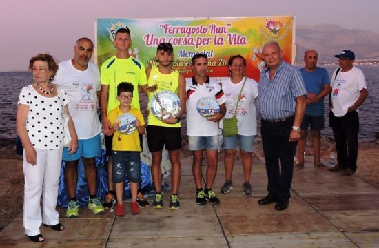 Premiazione Primi tre assoluti Ferragosto Run BioRace