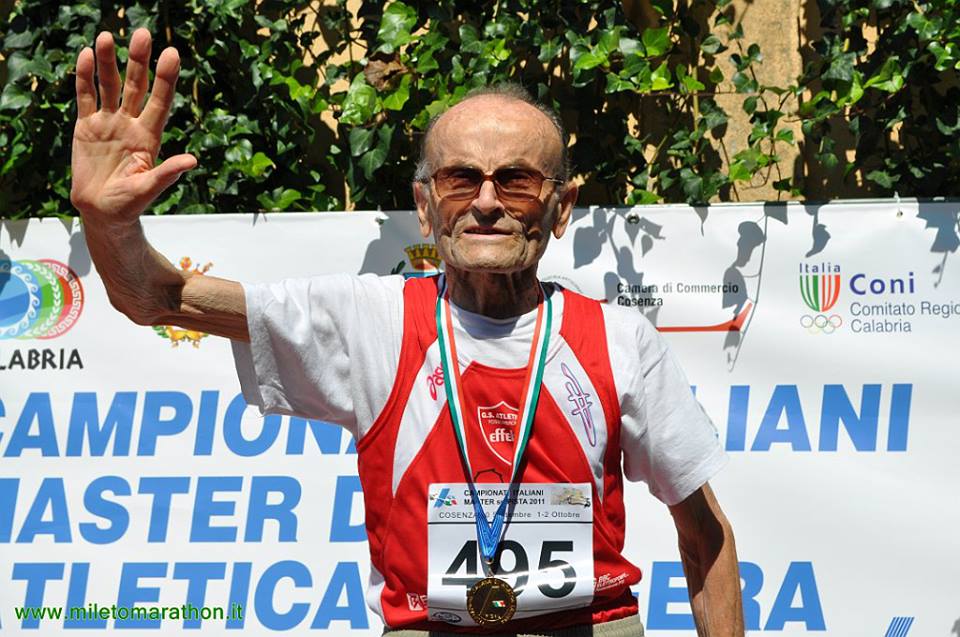 Giuseppe Ottaviani a 103 anni vince il lungo agli europei Master di Venezia