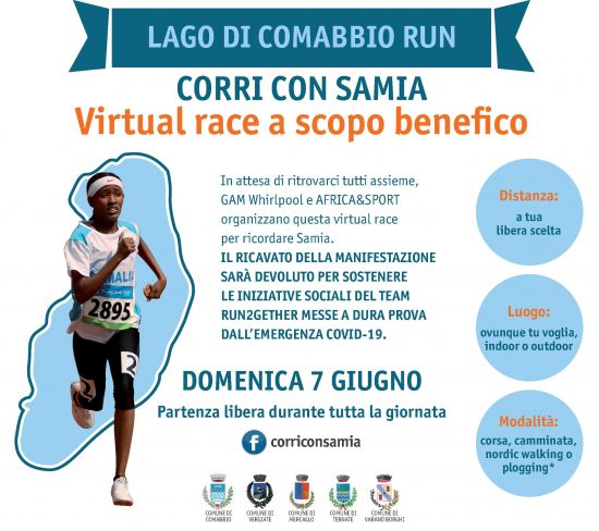 Volantino_Lago di Comabbio Run - CORRI con SAMIA_Virtual race~2