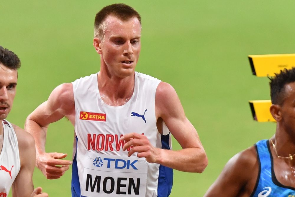 Sondre Moen batte il record europeo dell'ora di corsa