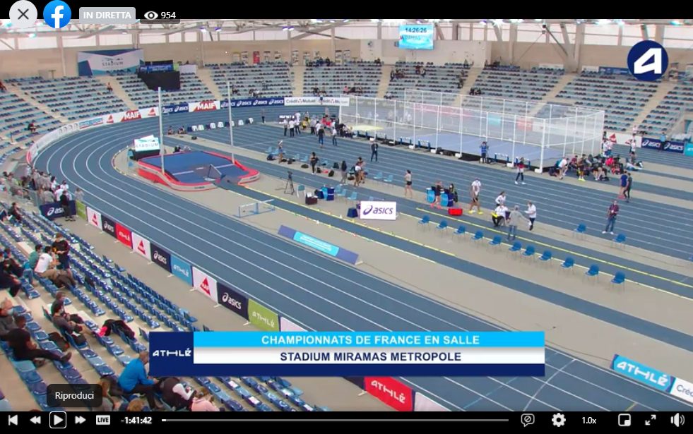 Campionati francesi di atletica leggera indoor 2021 - Streaming in diretta