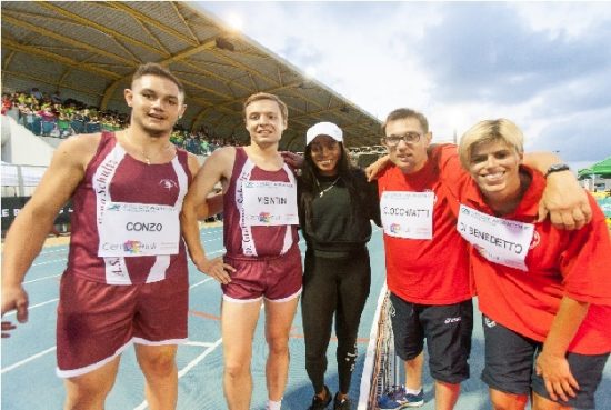 Meeting Lignano 2018 - Elaine Thompson con gli atleti Special Olympics