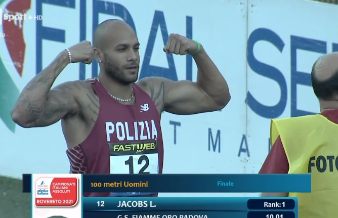 Assoluti Rovereto 2021: superbo 10"01 di Marcell Jacobs nei 100 metri