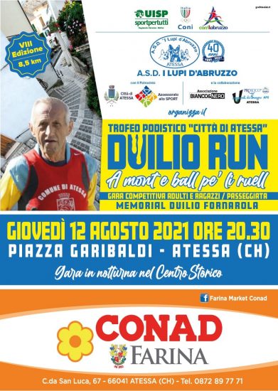 Duilio Run 12082021 locandina