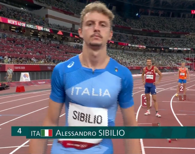 Olimpiadi Tokyo Atletica: Alessandro Sibilio fa sua la finale con un grandissimo record personale nei 400 ostacoli