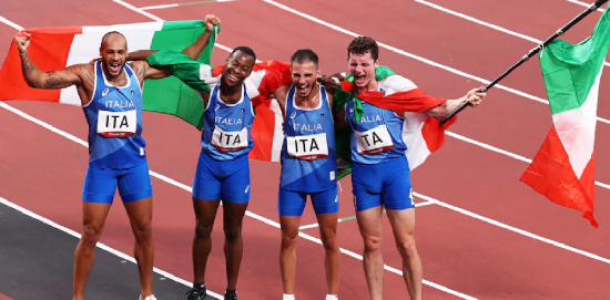 4x100 metri maschile Italia olimpiadi 2020