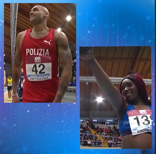 Nei 60 metri Marcell Jacobs vince in scioltezza e Zaynab Dosso abbatte il record italiano agli assoluti di Ancona
