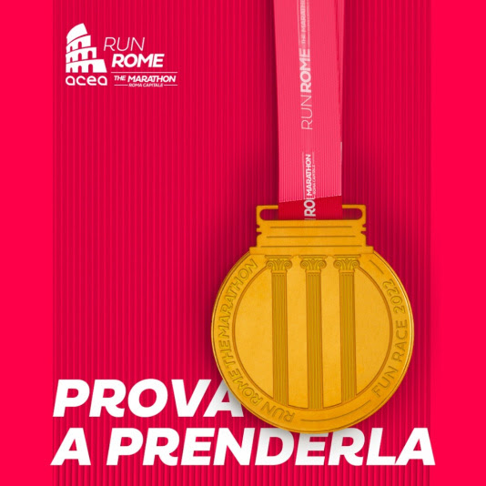 Le tre medaglie dell’Acea Run Rome The Marathon: c’è il Tevere, fonte di vita anche per il maratoneta