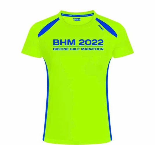 Si colora di verde fluo la 6^ Bibione Half Marathon con la T-shirt tecnica