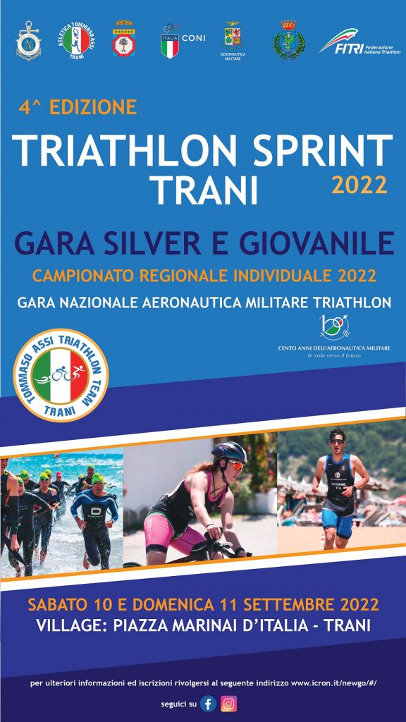 Presentata la IV edizione della TRANI TRIATHLON SPRINT 2022