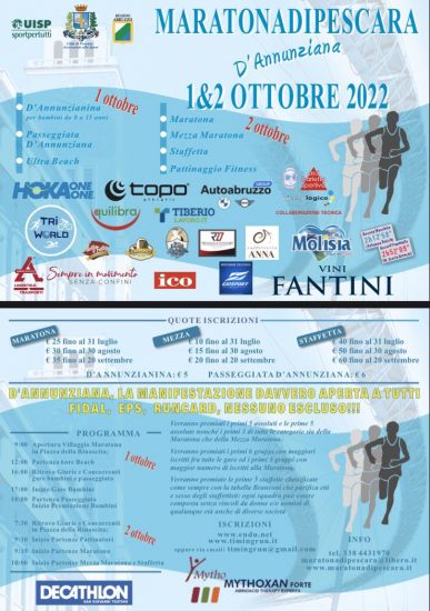 Maratona D'Annunziana 02102022 locandina