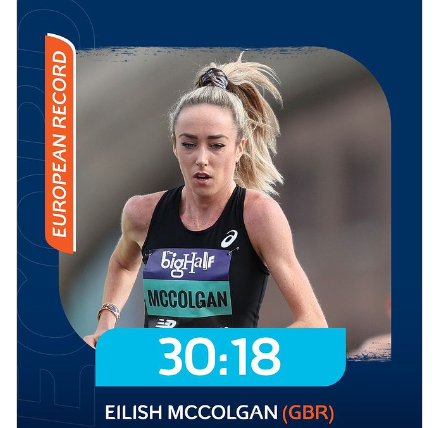 Record europeo nei 10 Km femminili migliorato da Eilish  McColgan