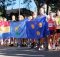 Le Associazioni Giuliano Dalmata alla partenza con bandiere a Roma