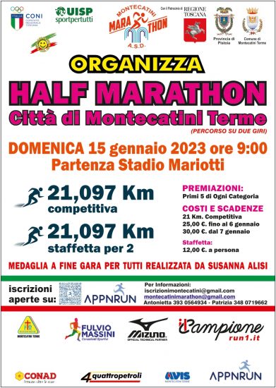 HALF MARATHONCITTA' DI MONTECATINI TERME-MONTECATINI TERME (PISTOIA)-15 GENNAIO 2023 (1)