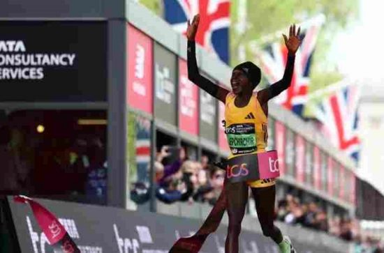 Record del Mondo di Peres Jepchirchir nella Maratona (solo femminile) di Londra